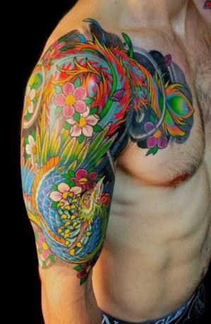 Farverig tatovering