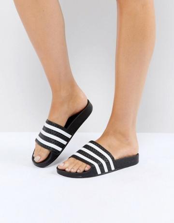 Sandále Adidas Originals Adilette Slider v čiernej farbe