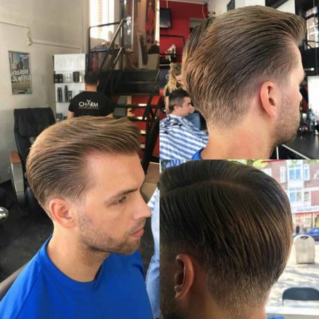 Naturalna fryzura Taper Cut dla mężczyzn