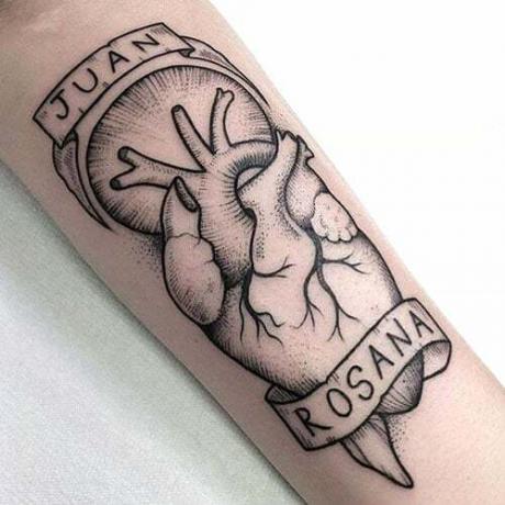 Tetovanie s menom srdca 3