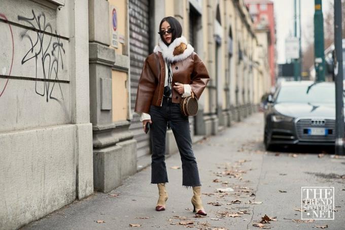 Milan Moda Haftası Aw 2018 Sokak Stili Kadın 183