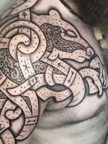 Tradičné vikingské tetovanie