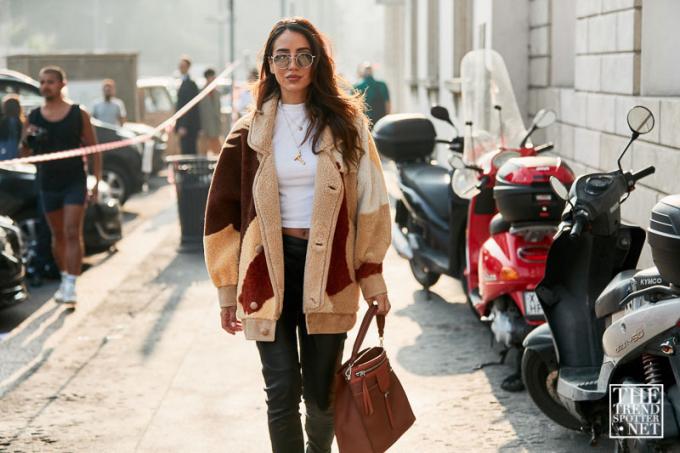 Milánsky týždeň módy, jar, leto 2019, pouličný štýl (57 zo 137)