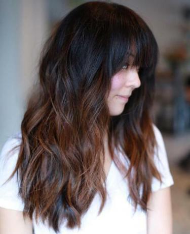 Black To Chestnut Ombre Hair