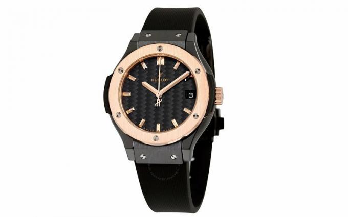 Classic Fusion Black Dial černé gumové hodinky 581co1781rx