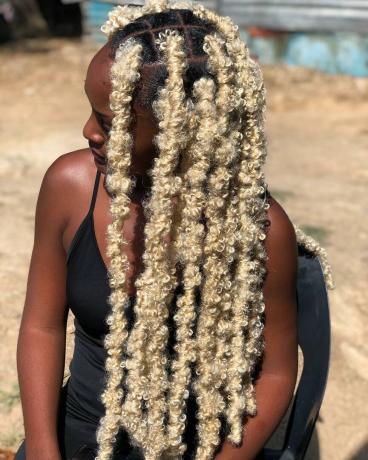 Chunky Blond Butterfly Locs