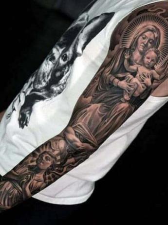 Jesus Sleeve Tatuering