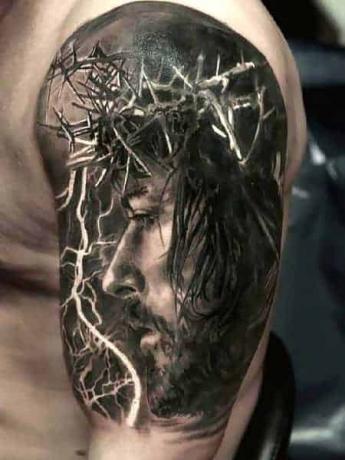 Ježiš 3d tetovanie