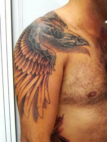 Tetovaža ramena Phoenix