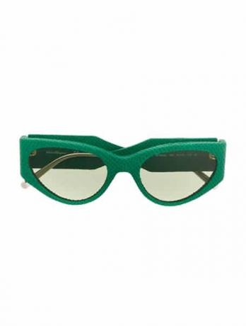 Slnečné okuliare so zelenou potlačou