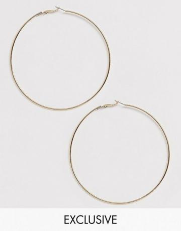 Liars & Lovers Exclusive Extra Large Fine Gold Hoop Brincos