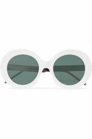 Acetátové zrkadlové okuliare Thom Browne s okrúhlym rámom
