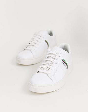 Ps Paul Smith Rex Leather Sneaker สีขาว