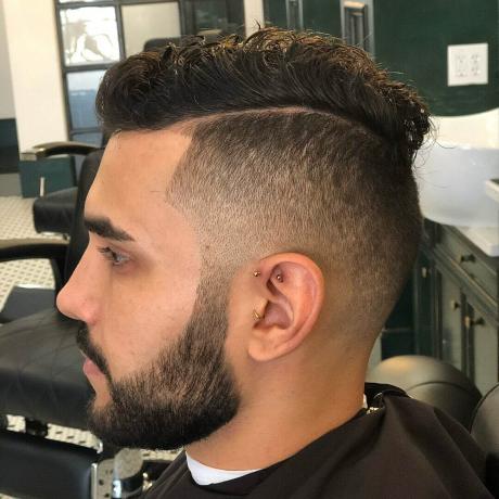 High Fade Comb-Over