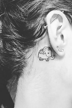 Tatuaje De Elefante