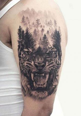 Tiger Nature Tattoo 3