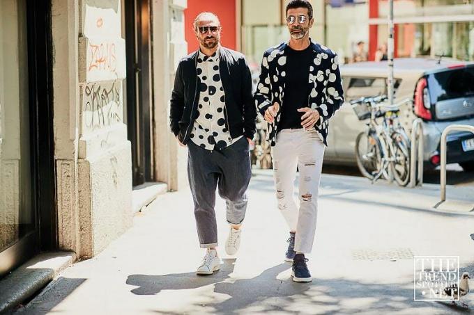 Street Style Milano meeste rõivaste moenädal Ss19 80