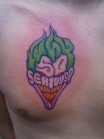 Jednoduché tetovanie Joker