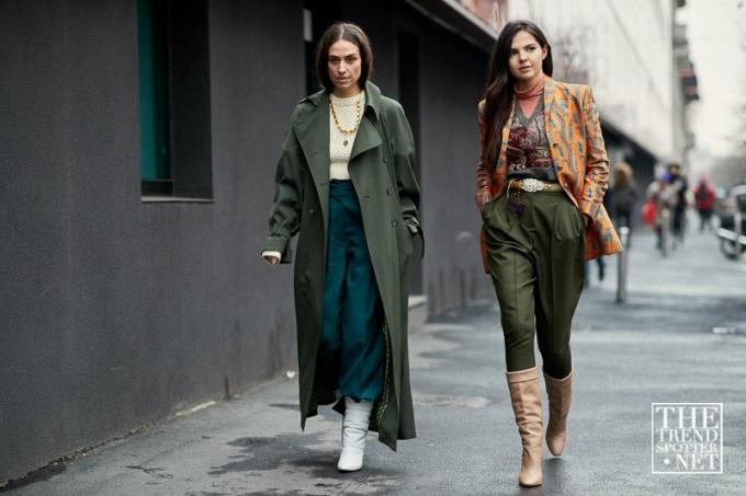 Semana da Moda de Milão Aw 2018 Street Style Mulheres 91