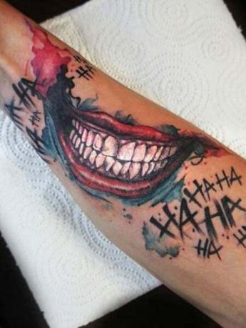 Joker Smile Tetovanie