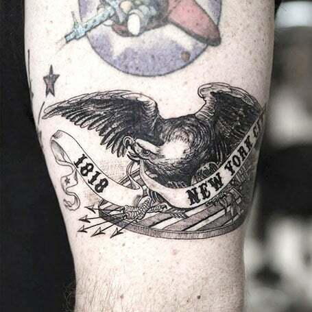 Ērgļa randiņa tetovējums