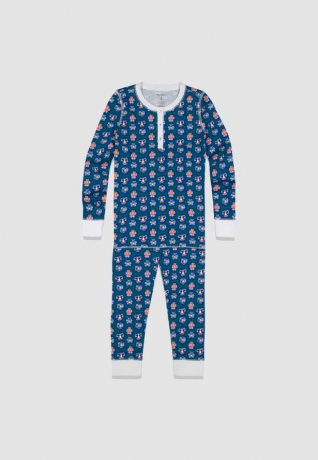 Conjunto de pijama de 2 piezas con estampado de animales para bebés, niños pequeños y niños