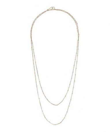 Ogrlica iz 18 -karatnega zlata Saturn z dolgo verigo