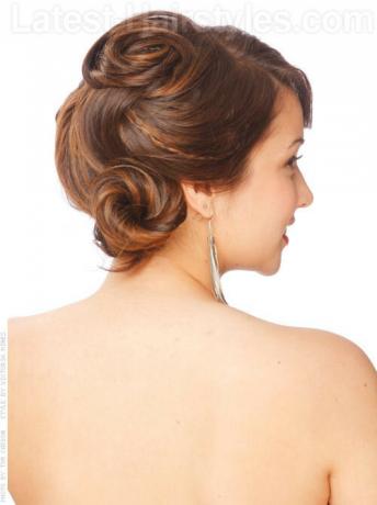 Focal Point Updo for Prom with Swirls