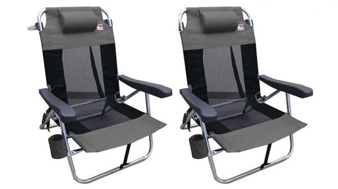 Espectador ao ar livre Multi Position Plana Dobrável Malha Ultralight Beach Chair