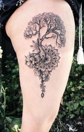 Levensboom Mandala-tatoeage