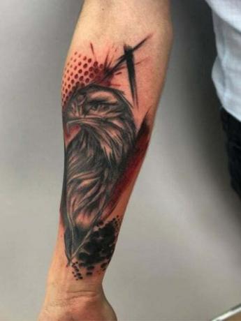 Треш-полька татуювання орла