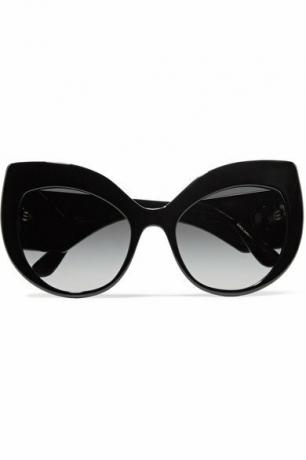 Acetátové slnečné okuliare Dolce & Gabbana Crystal zdobené mačacím okom
