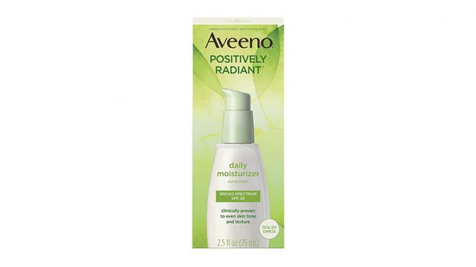 Aveeno Positively Radiant Daily Facial Moisturiser mit Total Soy Complex und Breitspektrum Spf 30 Sonnenschutz