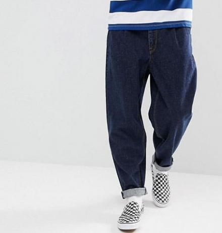 Asos Design Geri Dönüşümlü Oversize Jeans Koyu Yıkama