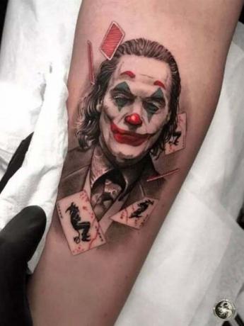 Tetovanie na tvár Joker