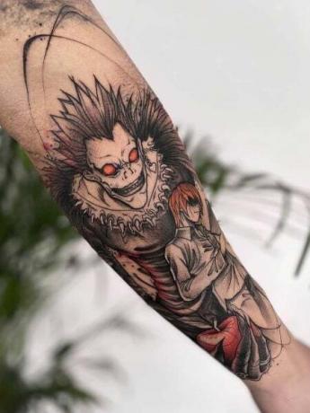 Anime tetovanie Death Note