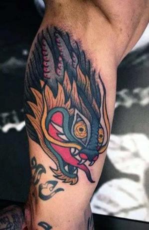 Patchworkové tetovanie draka1
