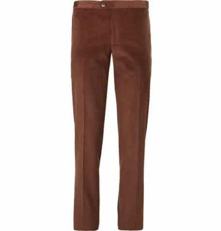 Παντελόνι Slim-Fit βαμβακερό και κασμίρ-μπλέντε κοστούμι
