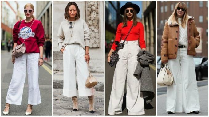 White Wide Leg Pants Outfit