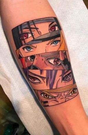 Naruto tetovanie očí