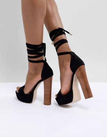 Sandále Asos Design Tamarind Tie Leg Platform