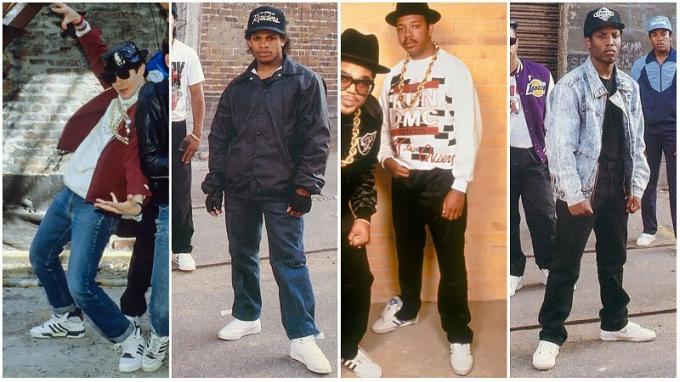 Moška hip -hop moda 80 -ih