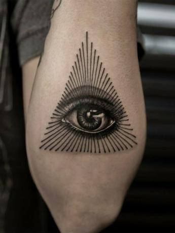 Tetovanie trojuholníkových očí