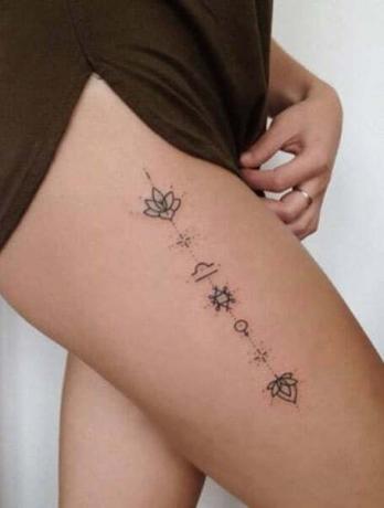 Χαριτωμένα τατουάζ μηρών