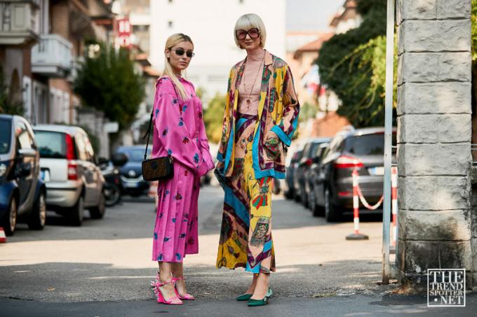 Milánsky týždeň módy, jar, leto 2019, pouličný štýl (85 z 137)