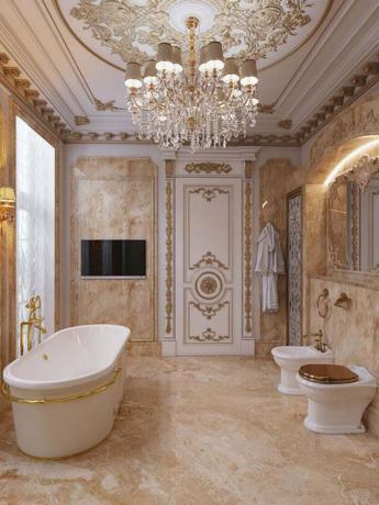 Karaliskā iedvesmota vannas istaba