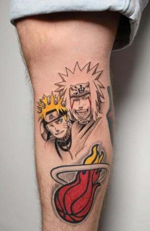 Tetovanie Naruto a Jiraiya