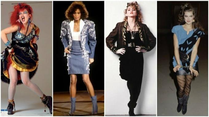 Mode voor beroemdheden uit de jaren 80
