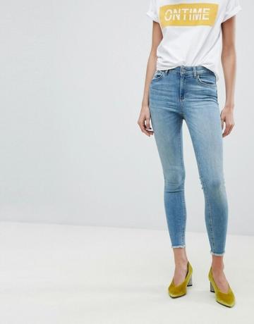 Piese Cropped Mid Rise Skinny Jean