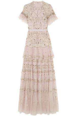 Needle & Thread Constellation Tiered Embellished Tulle kjole
